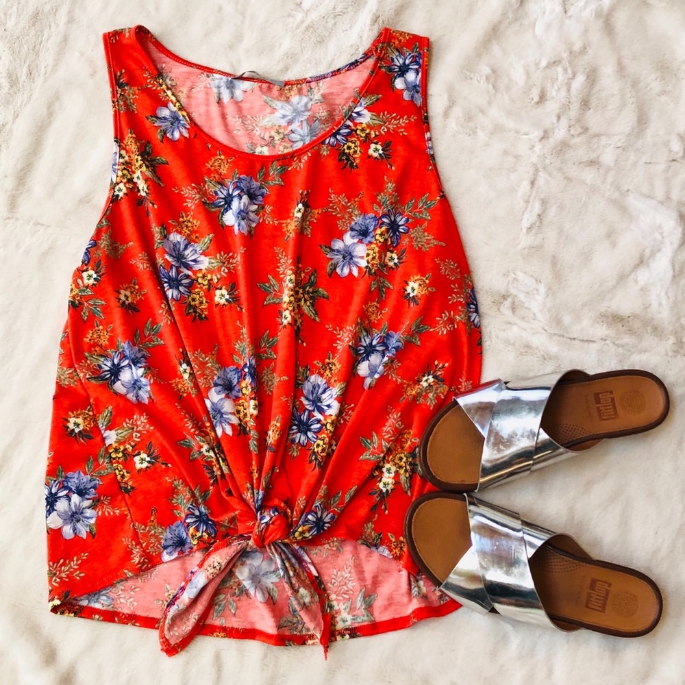 Tie tank top